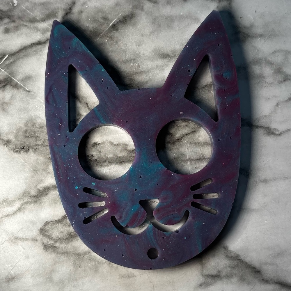 Cat keychain self defense (swirl)-NEW